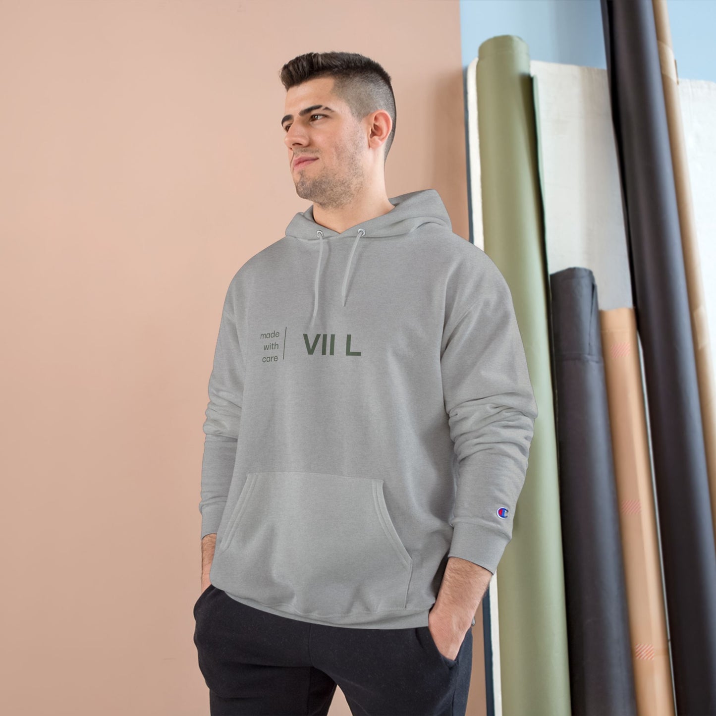 Minimalist Champion Hoodie - Made with Care